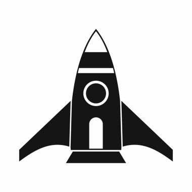 Roket simgesi, basit tarzı