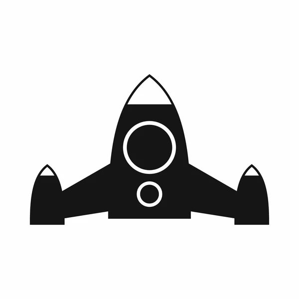 Raketu ikona, jednoduchý styl — Stockový vektor