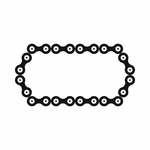 Bicycle chain icon, simple style — Stock Vector