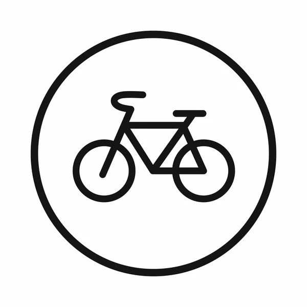 Icono de bicicleta signo, estilo simple — Vector de stock