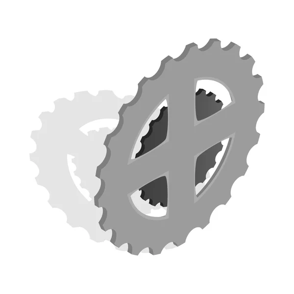 自行车链星形图标，等距 3d 风格 — 图库矢量图片