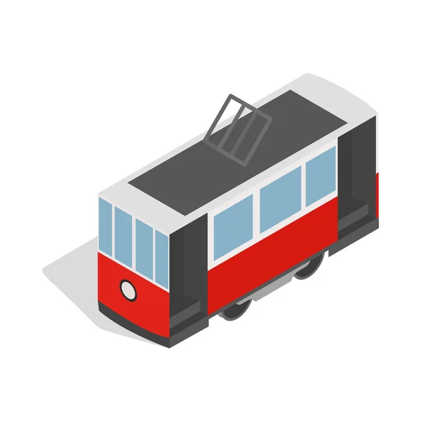 Traditional turkish public tram icon — Stock Vector