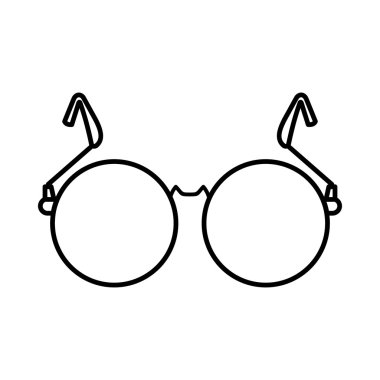 Gözlük kör simgesi, anahat stili