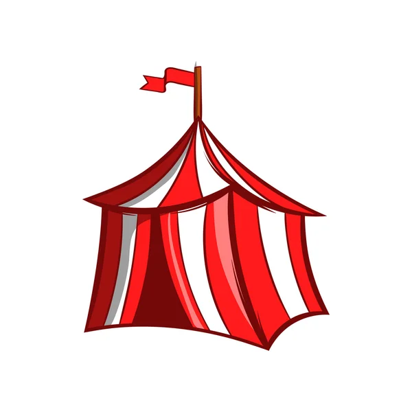 Icône de tente de chevalier médiéval, style dessin animé — Image vectorielle