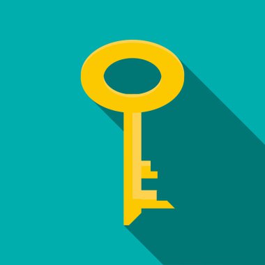 Anahtar simgesi, düz stil