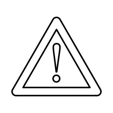 Ünlem işareti simgesi olan uyarı dikkat işareti