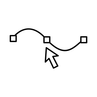 Çizim eğrisi simgesi, anahat stili