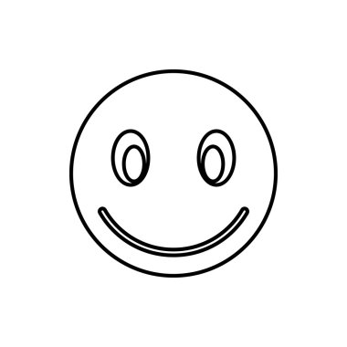 Gülümseyen ifade simgesi, anahat stili