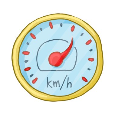 Speedometr simgesi, karikatür tarzı