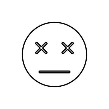 Ölü ifade simgesi, anahat stili