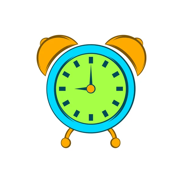 Ícone do relógio de alarme, estilo dos desenhos animados —  Vetores de Stock