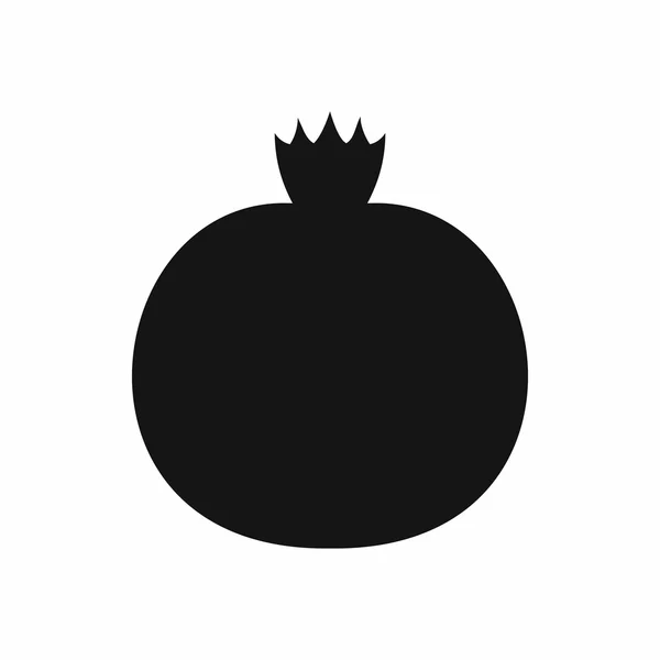 Rijpe granaatappel pictogram, eenvoudige stijl — Stockvector