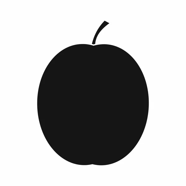 Symbol für frische Aprikosen, einfacher Stil — Stockvektor