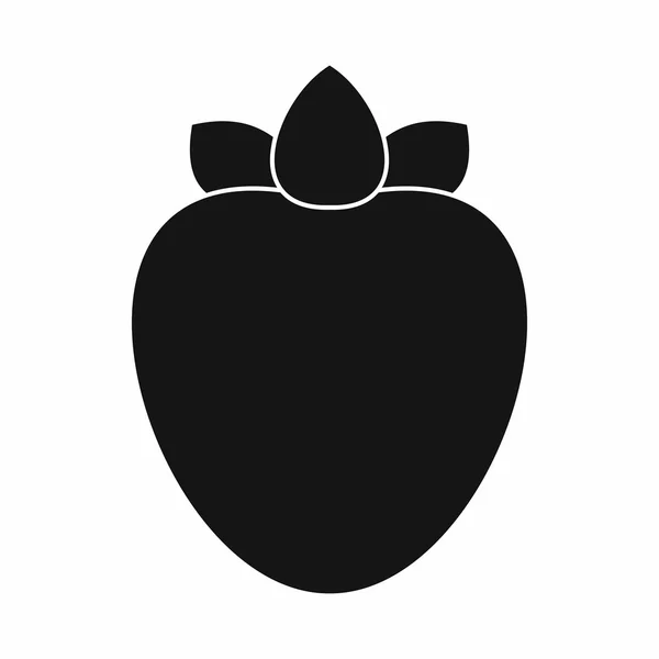 Ripe persimmon icon, simple style — Stock Vector