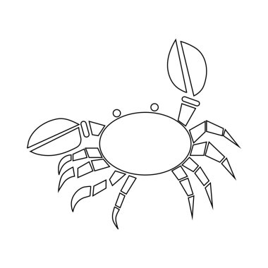 Yengeç simgesi, anahat stili