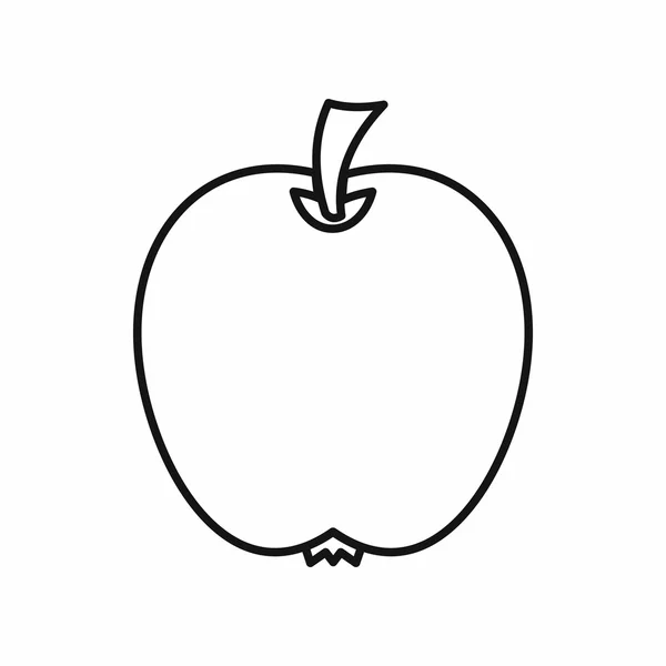 Icône Apple, style contour — Image vectorielle