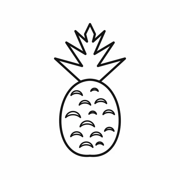 Ananas pictogram, Kaderstijl — Stockvector