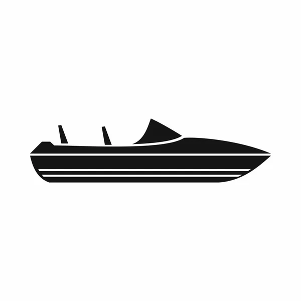 Malá ikona motorový člun, jednoduchý styl — Stockový vektor