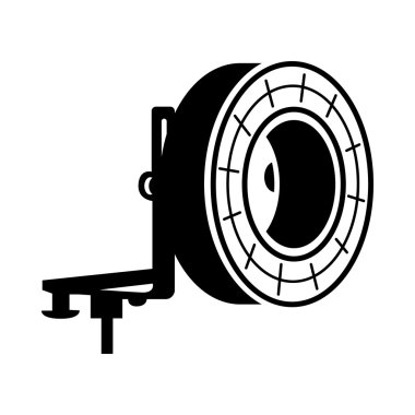 Stüdyo aydınlatma simgesi basit tarzı