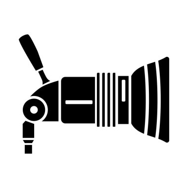 Profesyonel stüdyo ışık simgesi, basit tarzı