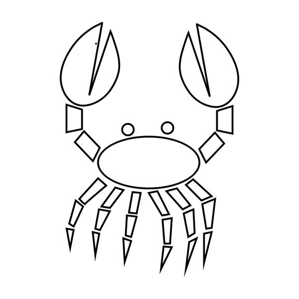 Krabba ikon, dispositionsformat — Stock vektor