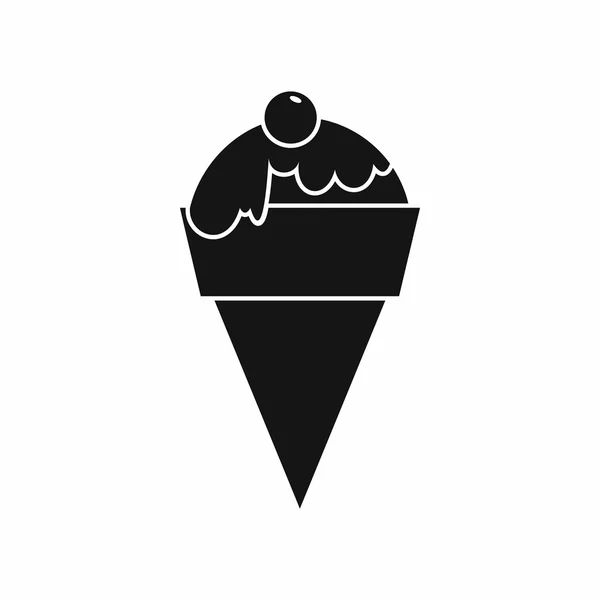 Ikona lody, prosty styl — Wektor stockowy
