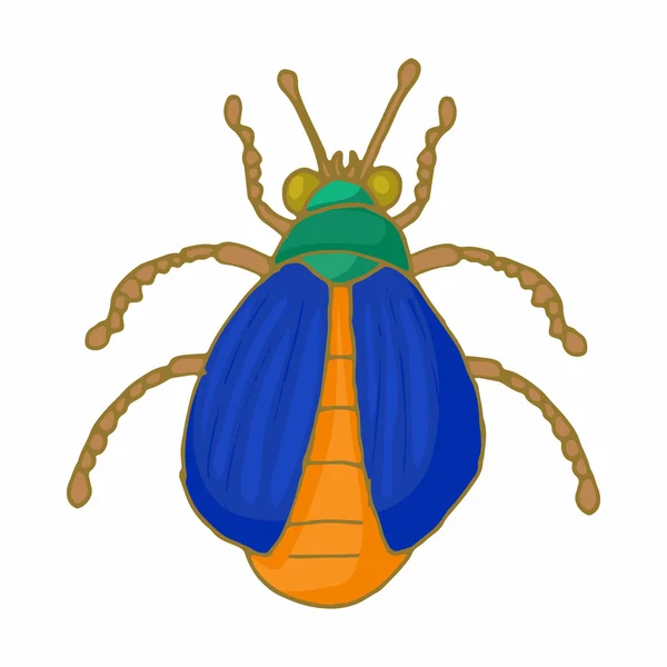 Icône insecte, style dessin animé — Image vectorielle