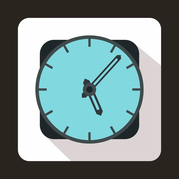 Icono de reloj, estilo plano — Vector de stock