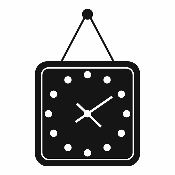 Uhr-Ikone, einfacher Stil — Stockvektor