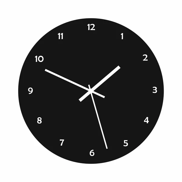 Icono del reloj, estilo simple — Archivo Imágenes Vectoriales