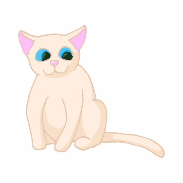 Ícone de gato, estilo dos desenhos animados — Vetor de Stock