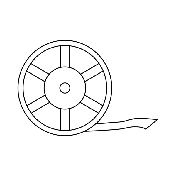 Reel icon, outline style — стоковый вектор