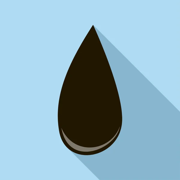 Gota de aceite icono, estilo plano — Vector de stock