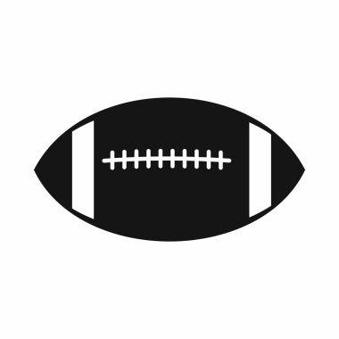 Rugby topu simgesini, basit tarzı