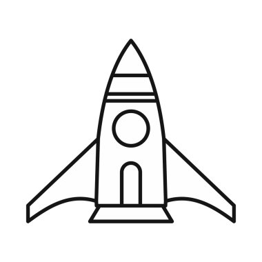 Roket simgesi, anahat stili