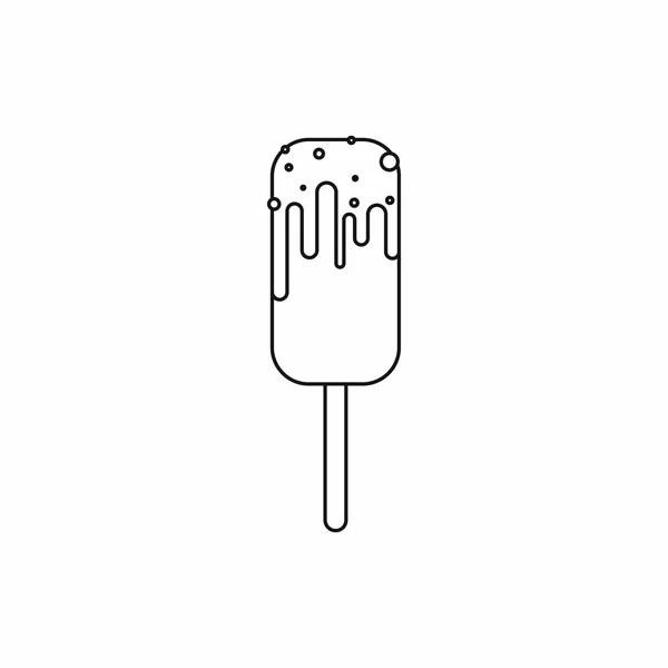 Ice Cream icon, outline style — Stock Vector