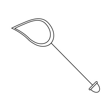 Uçurtma rüzgar simgesi, anahat stili