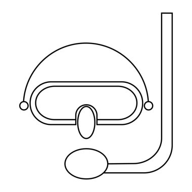 Anahat tarzı dalış maske simgesi