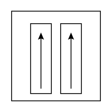 Paket simgesi dikey konumunu iz
