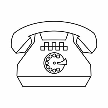 Taksi telefon simgesini, anahat stili