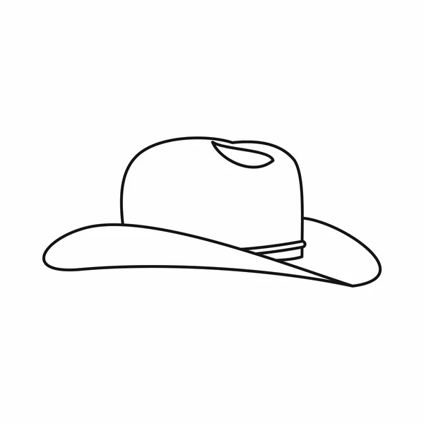 Cowboyhatt ikon, dispositionsformat — Stock vektor