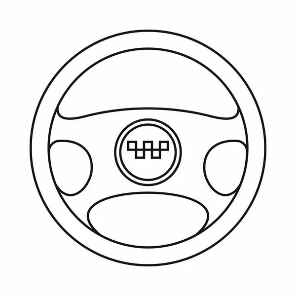 Volant taxíku ikony, styl osnovy — Stockový vektor