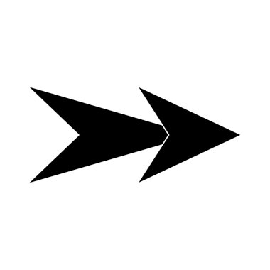 Ok simgesi, basit tarzı