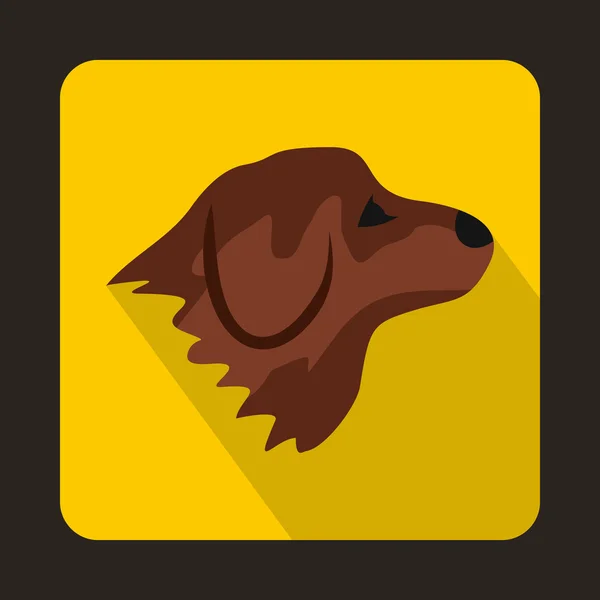 Vizsla kutya ikon, lapos stílusú — Stock Vector