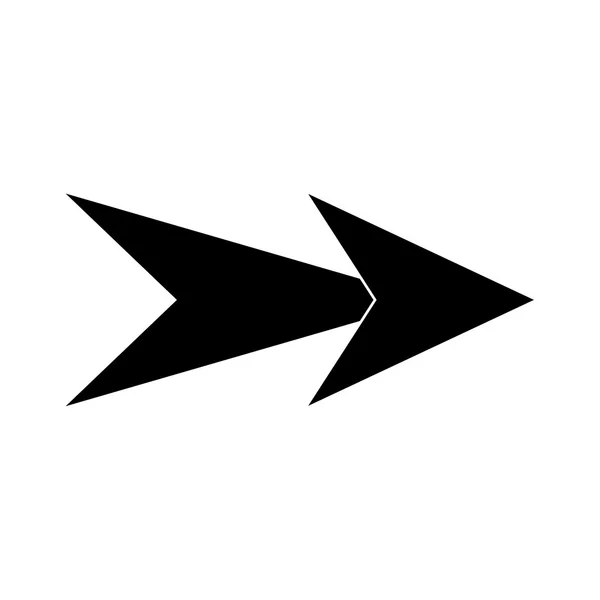 Pfeil-Symbol, einfacher Stil — Stockvektor