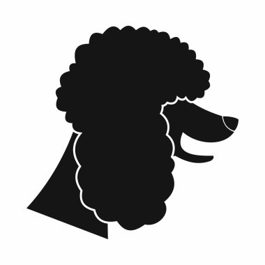 Kaniş köpek simgesi, basit tarzı