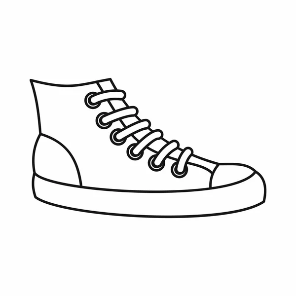Cipők ikon, vázlat stílusában — Stock Vector