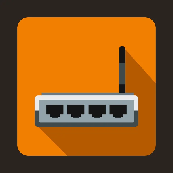 Icono del router en estilo plano — Archivo Imágenes Vectoriales