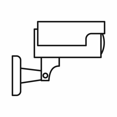 Güvenlik kamerası simgesi, taslak biçimi