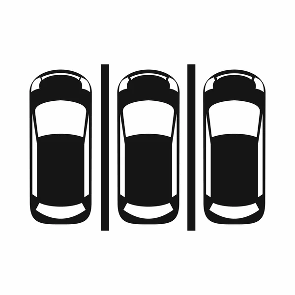 Car parking icon, simple style — Stock Vector